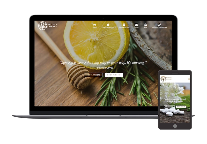Shoela Currey naturopath website