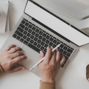 Marketing work laptop